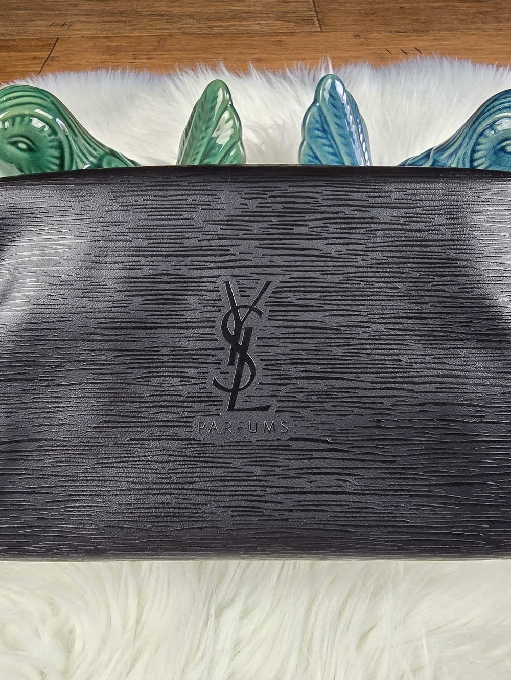 Yves Saint Laurent YSL Parfums Beaute Cosmetic Bag Makeup Clutch Travel - Picture 12 of 12